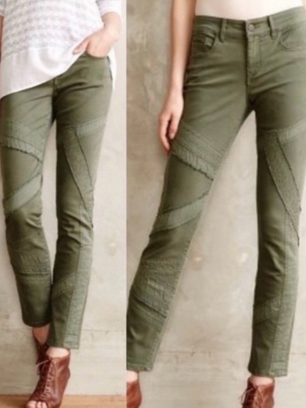 Anthropologie Pilcro And The Letterpress Moto Stet Fit Jeans Size 25